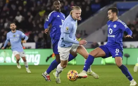 Manchester City Rebound dengan Kemenangan 2-0 atas Leicester, Haaland Akhiri Paceklik Gol