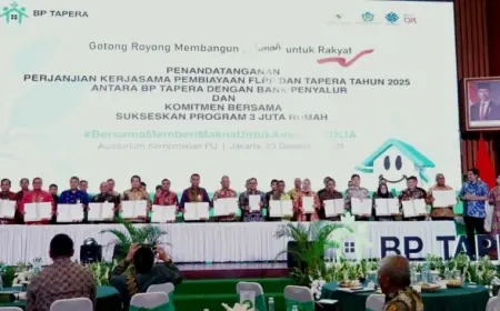 Dukung Program 3 Juta Rumah, Bank Jatim Teken PKS Program KPR Sejahtera FLPP dan Pembiayaan Tapera 2025