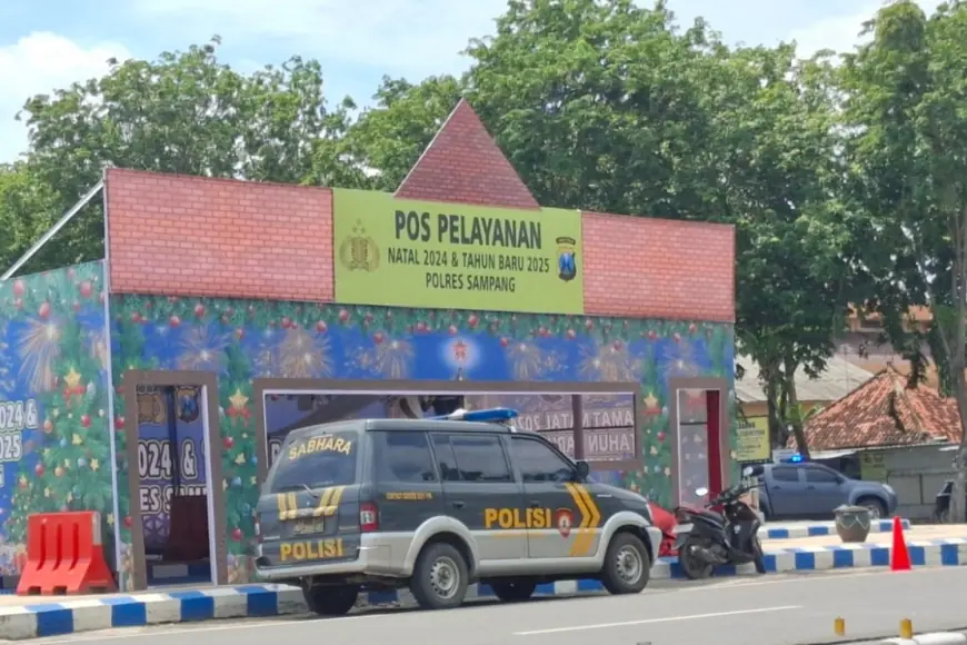 Pastikan Situasi Kondusif Saat Libur Nataru Polres Sampang Dirikan Pos Pengamanan Suara Jatim