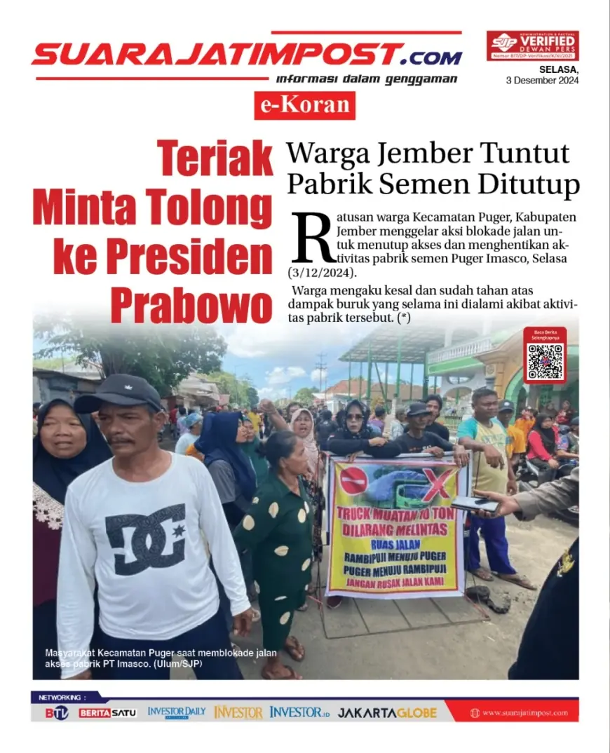 eKoran, Edisi Selasa, 03 Desember 2024