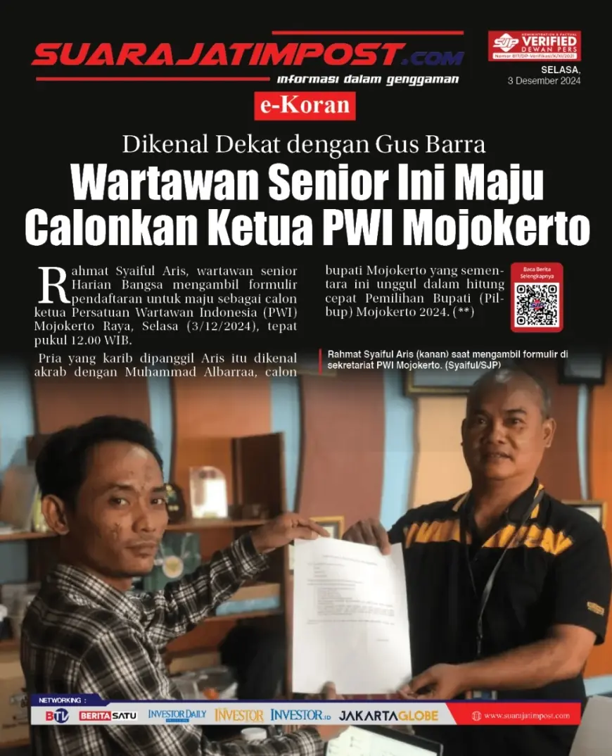 eKoran, Edisi Selasa, 03 Desember 2024