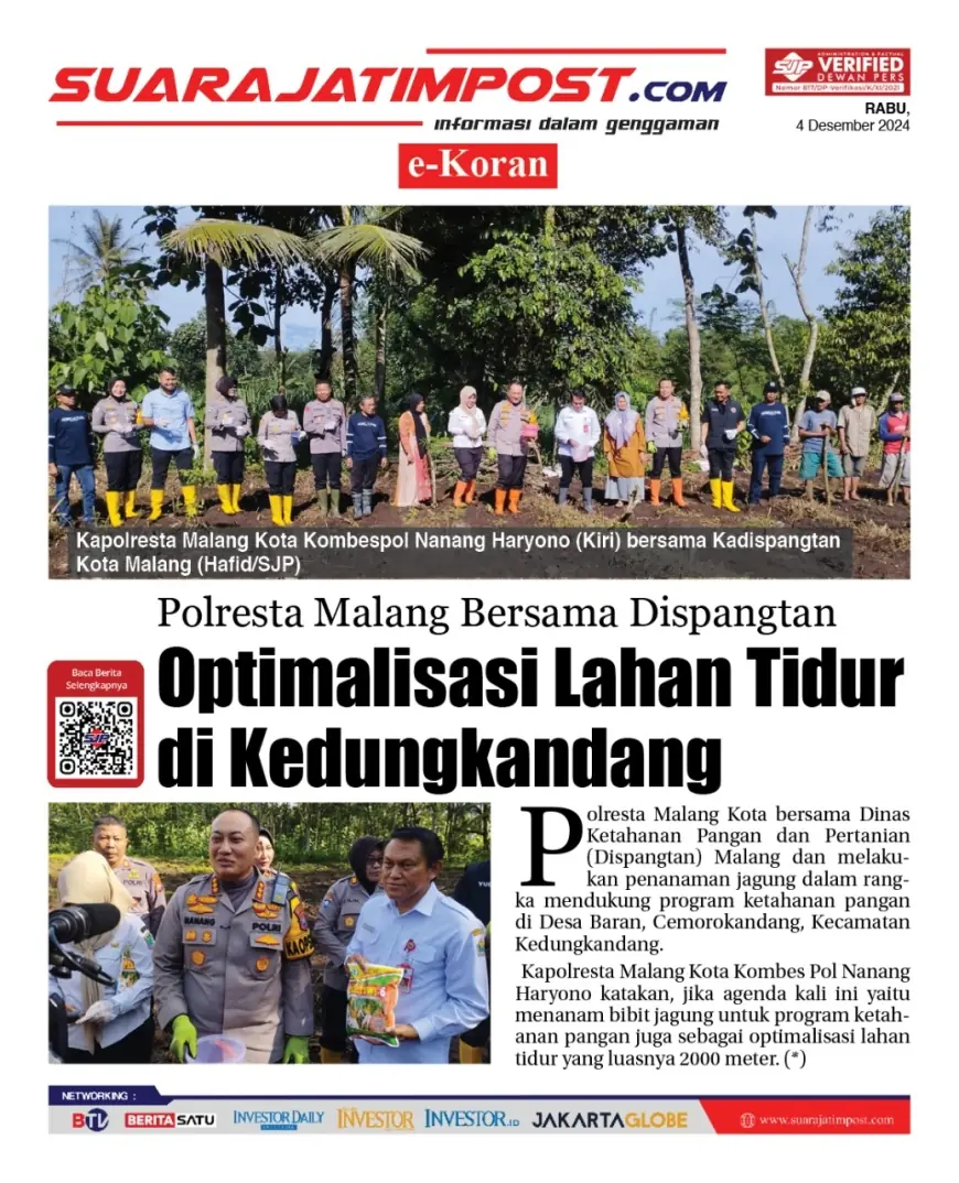 eKoran, Edisi Rabu, 04 Desember 2024