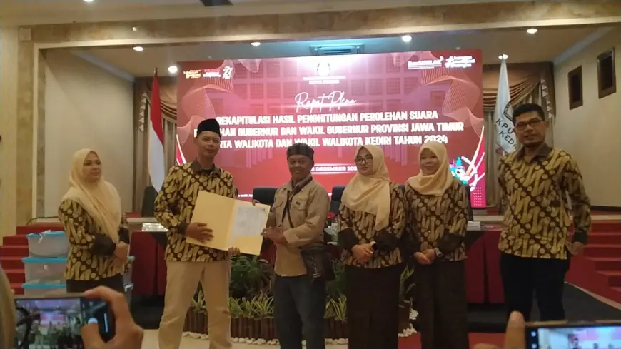 KPU Kota Kediri Gelar Rekapitulasi Penghitungan Perolehan Suara Pilkada 2024