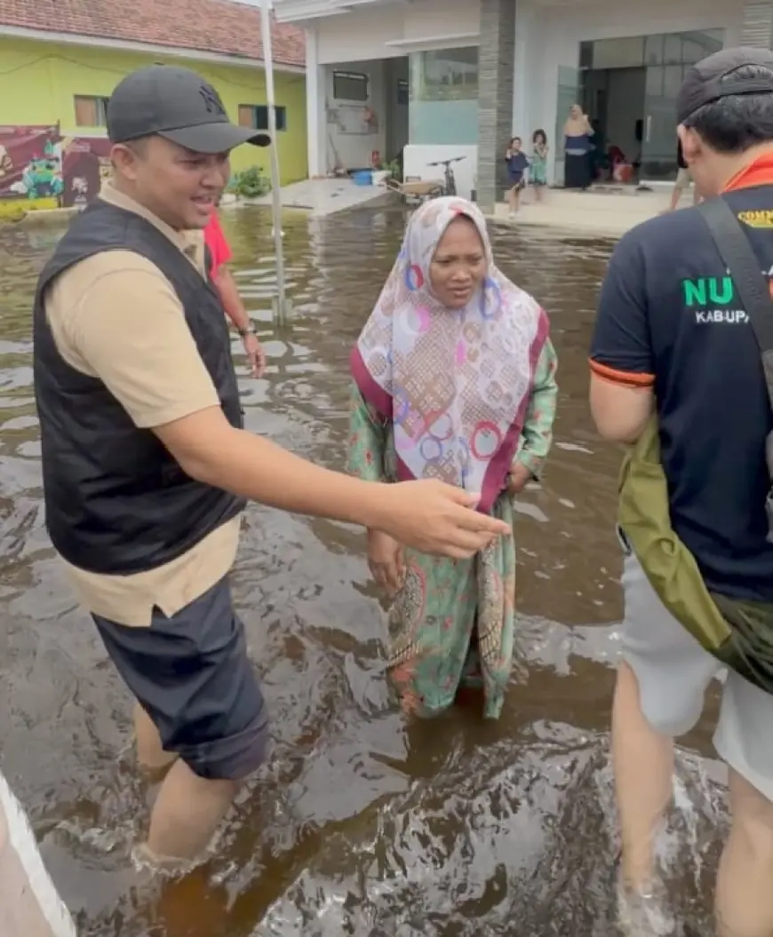 Belum Dilantik, Mas Rusdi Tancap Gas Tinjau Banjir di Pasuruan