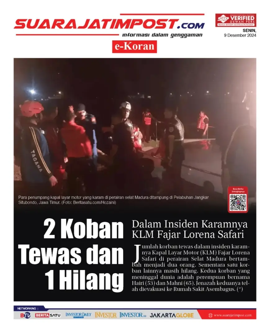 eKoran, Edisi Senin, 09 Desember 2024