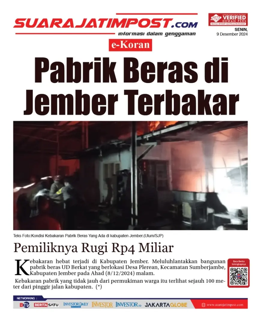 eKoran, Edisi Senin, 09 Desember 2024