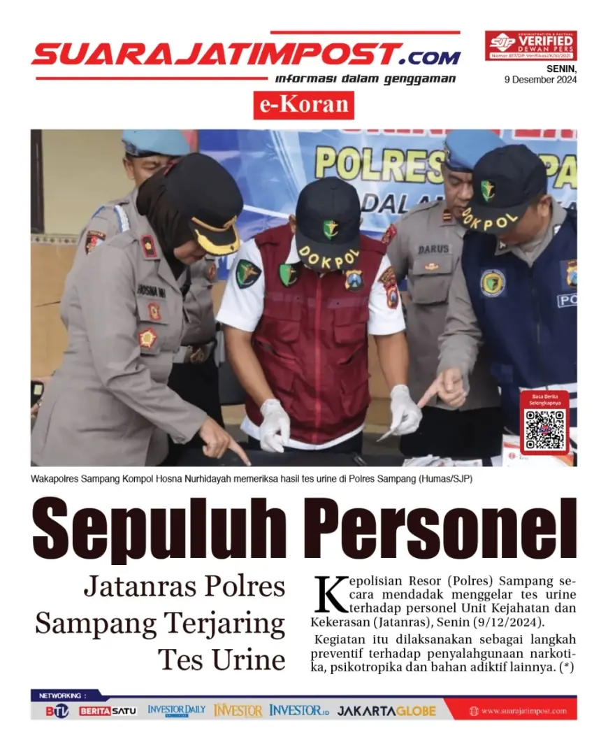 eKoran, Edisi Senin, 09 Desember 2024