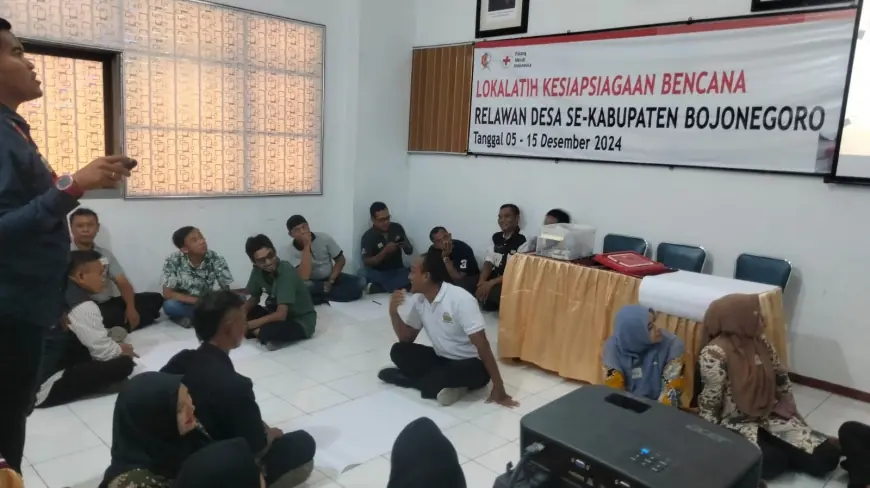 Siaga Bencana, PMI Bojonegoro Berikan Pelatihan pada Relawan