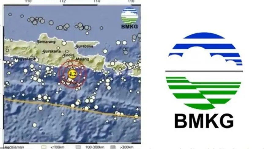 Gempa Magnitudo 4.2 Guncang Barat Daya Malang, BMKG Sebut Lokasi dan Kedalamannya