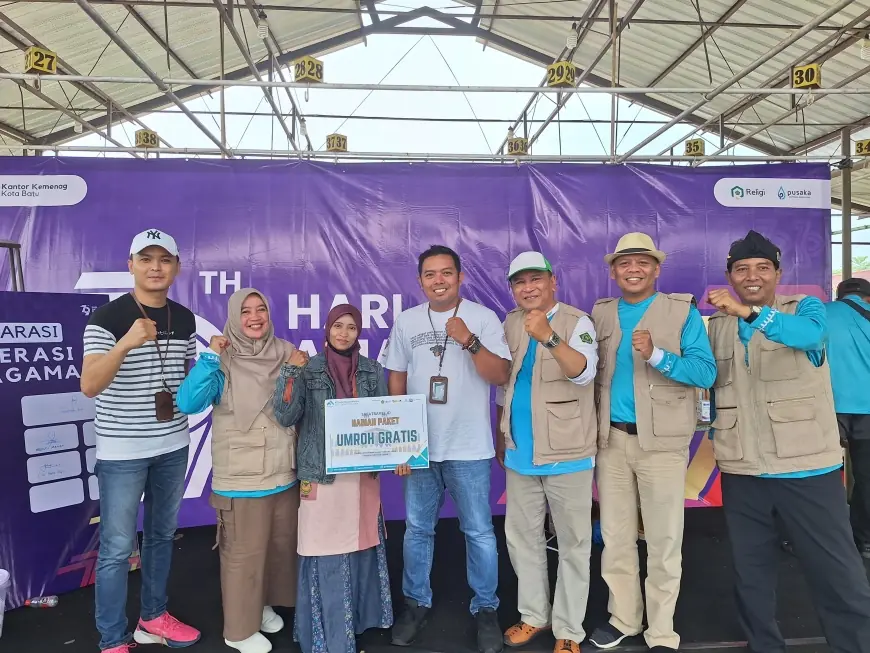 Safa Travel Berikan Hadiah Umroh Gratis dan Voucher Umroh Rp 5.000.000 di Acara Hari Amal Bhakti Kemenag Kota Batu