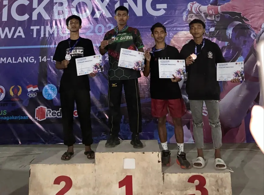 Cabor Kickboxing Bojonegoro Bawa Pulang 2 Medali Emas Kejurprov Jatim