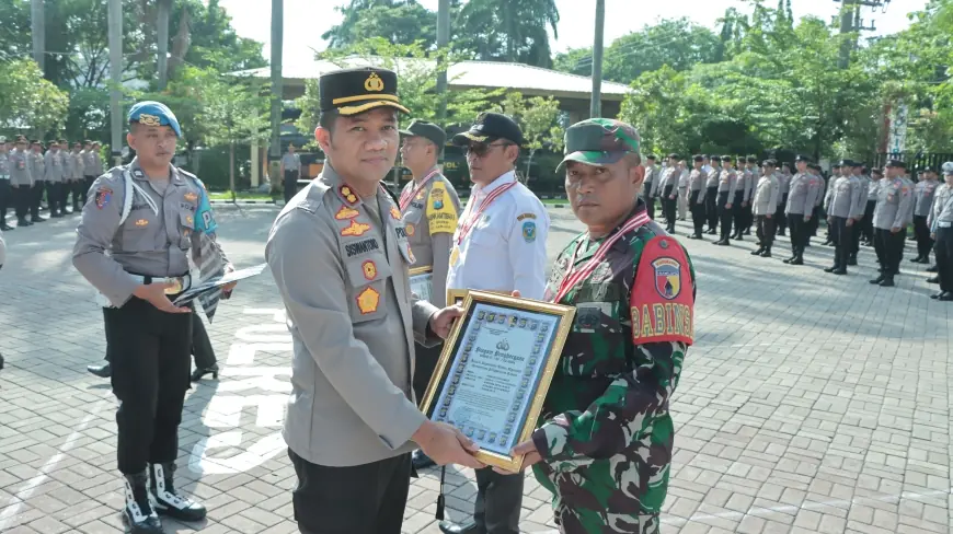 Naik Pangkat, Polisi Nganjuk Wajib Jalankan Tugas dan Mengabdi dengan Ikhlas