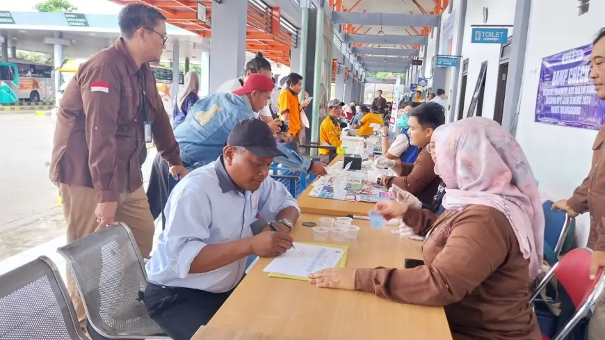 Aksi Gabungan, BNNK Tulungagung Pastikan Awak Bus Bersih Narkoba