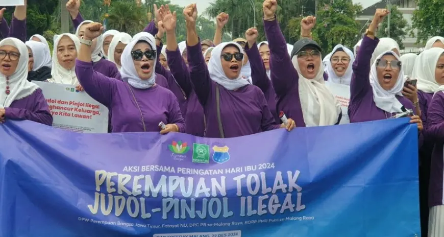 Hikmah Bafaqih Bersama Ratusan Emak-emak Desak Pemerintah Serius Tangani Judol