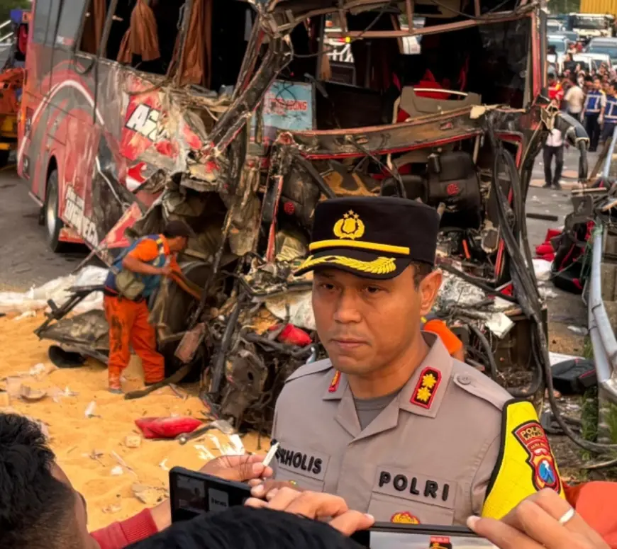 Dirlantas Polda Jatim Rencanakan Traffic Accident Analysis Insiden Bus VS Truk di Tol Malang-Pandaan