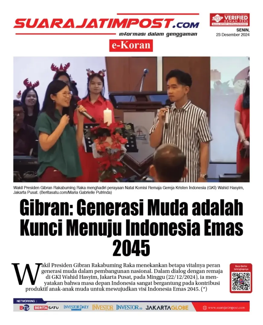 eKoran, Edisi Senin, 23 Desember 2024