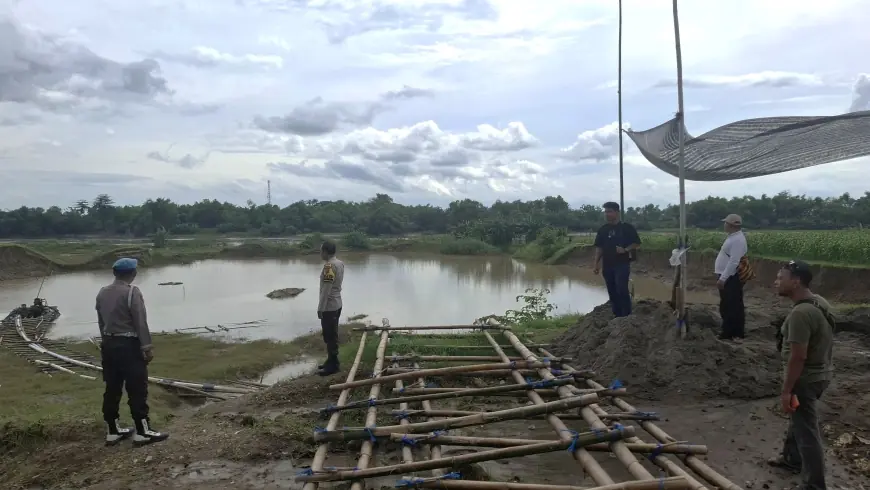 Polres Bojonegoro Tutup Lokasi Tambang Pasir Liar yang Diduga Dibekingi Aparat