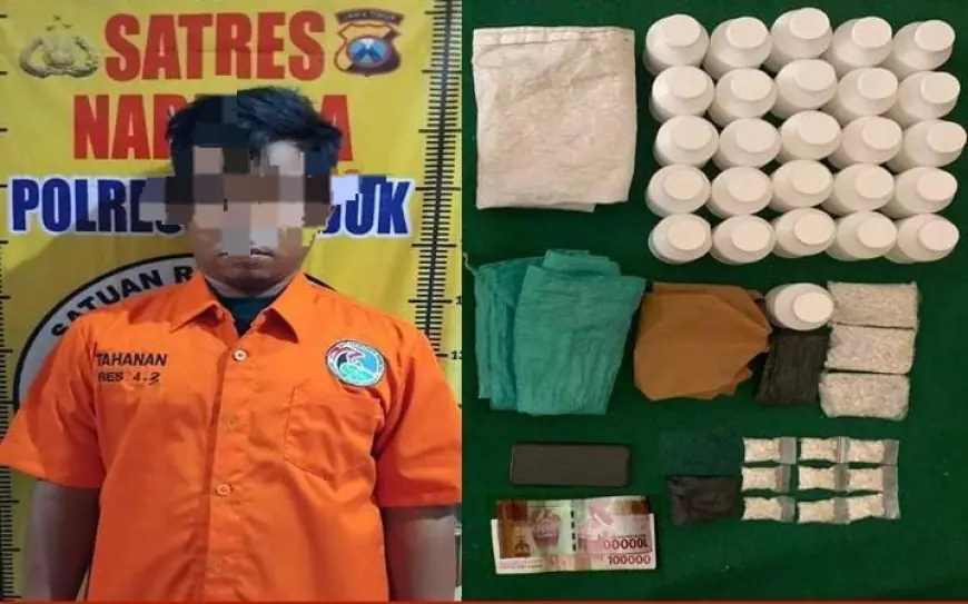 Polisi Amankan Ribuan Butir Pil Dobel L dari Pengedar di Nganjuk