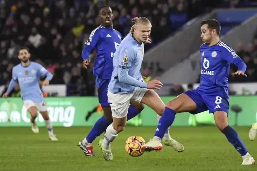 Manchester City Rebound dengan Kemenangan 2-0 atas Leicester, Haaland Akhiri Paceklik Gol