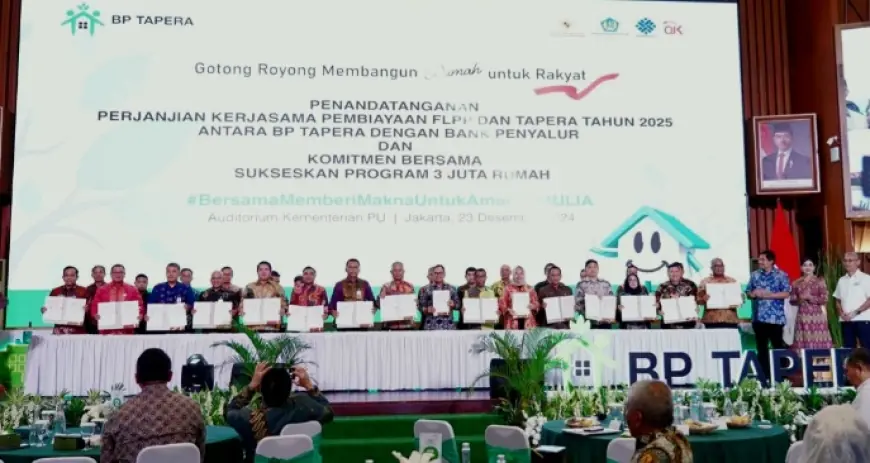 Dukung Program 3 Juta Rumah, Bank Jatim Teken PKS Program KPR Sejahtera FLPP dan Pembiayaan Tapera 2025