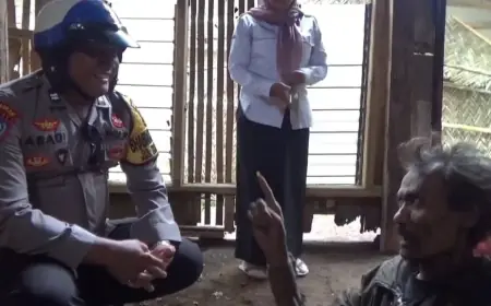Menebar Kebaikan, Bhabinkamtibmas Bondowoso Cermin Polisi Berjiwa Sosial Tinggi