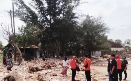 Tanggul Jebol Sepanjang 60 Meter, Air Laut Masuk ke Pemukiman Warga di Banyuates