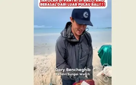 Tumpukan Sampah Diduga Berasal dari Jember Kotori Pantai Bali