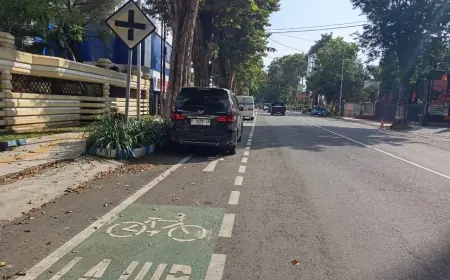 Tertibkan Parkir di Lajur Sepeda, Dishub Bondowoso Bakal Gandeng Kepolisian