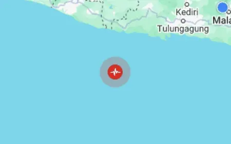 Gempabumi Tektonik Magnitudo 4,9 Mengguncang Pacitan, Jatim