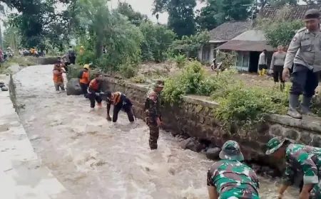 Usai Banjir Bandang di Maesan, Dinas BSBK Bondowoso Asesmen Kerusakan Saluran Irigasi
