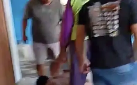 Begal Asal Sumatra Selatan Dihajar Warga Nganjuk hingga Babak Belur