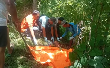 Mayat Pria tanpa Identitas Ditemukan Warga di Hutan Kabuh Jombang