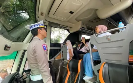 Ramp Check Saat Weekend, 13 Bus Wisata di Kota Batu Ditilang