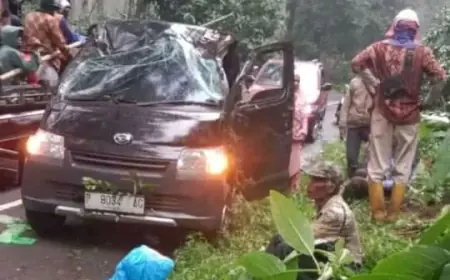 Ban Pecah Jadi Pemicu Kecelakaan Pikap Pengangkut Buruh Kopi Ijen Bondowoso