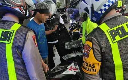 Anggota Polres Pasuruan Kota Temukan Pemotor Mabuk saat Razia