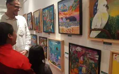 Festa 2025: LAC dan Wisma Jerman Menyapa 2025 Lewat Pameran Lukisan Anak