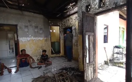 Pasutri di Probolinggo Bertengkar Hebat hingga Bakar Rumah