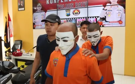 Dua Maling Motor yang Kerap Beraksi di Acara Sound Horeg Dibekuk Polres Batu