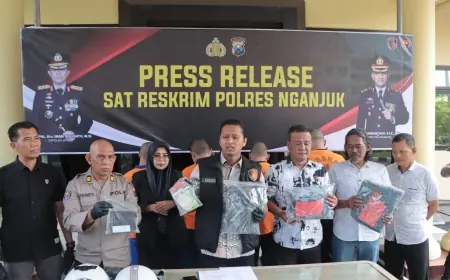 24 Maling Motor di Nganjuk Digulung Polisi