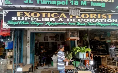 Menjelang Imlek, Penjualan Bunga Sedap Malam di Pasar Splendid Kota Malang Stagnan