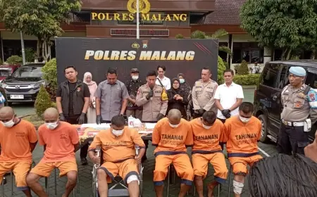 Polres Malang Tangkap Residivis Kasus Pencurian Dengan Pemberatan