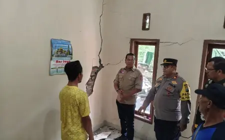 47 Rumah Warga di Pasuruan Retak akibat Fenomena Tanah Bergerak