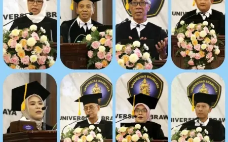 Universitas Brawijaya Kembali Kukuhkan 8 Profesor dari Berbagai Disiplin Ilmu