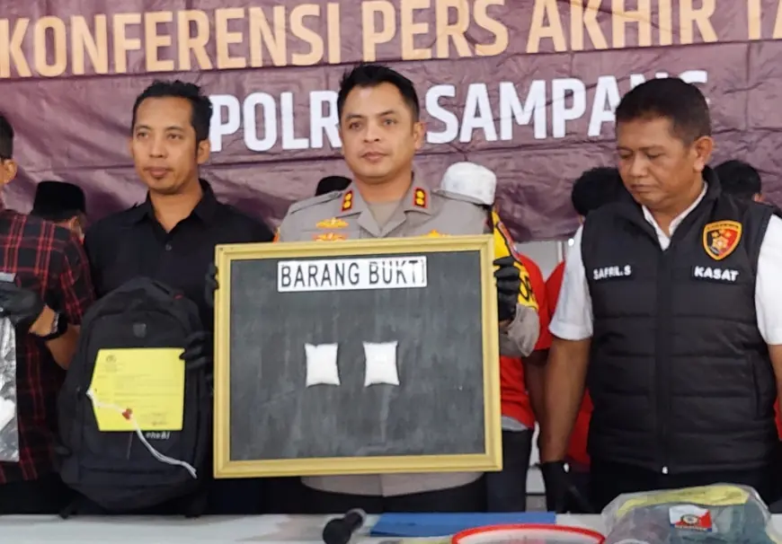 Selama 2024, Polisi Sampang Amankan Ratusan Kurir Sabu-sabu