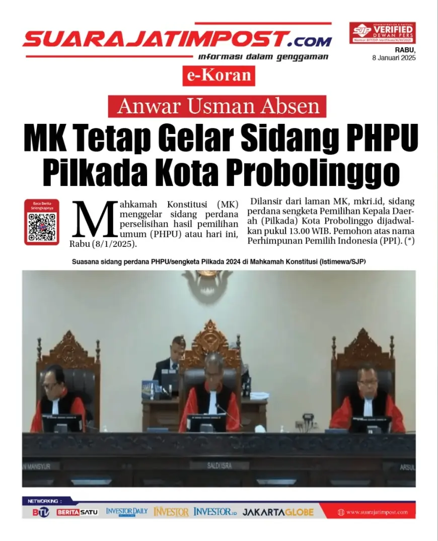 eKoran, Edisi Rabu, 8 Januari 2025