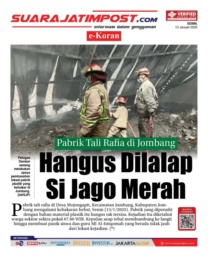 eKoran, Edisi Senin, 13 Januari 2025