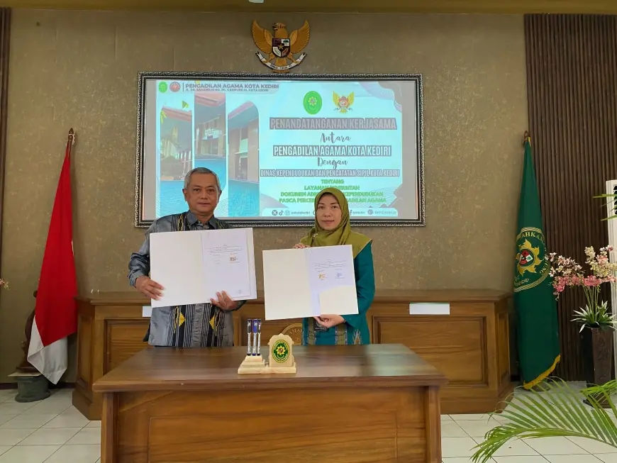 Pemkot dan Pengadilan Agama Kota Kediri Sepakati Percepatan Administrasi Kependudukan
