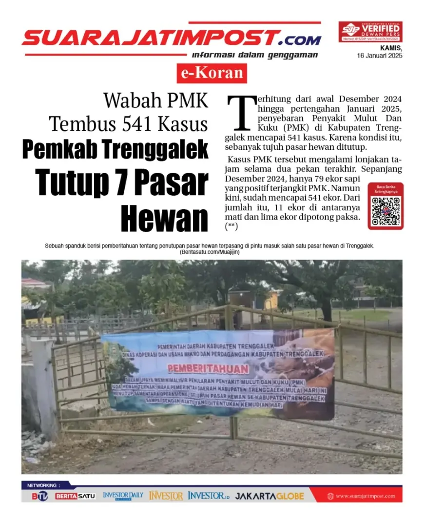 eKoran, Edisi Kamis, 16 Januari 2025