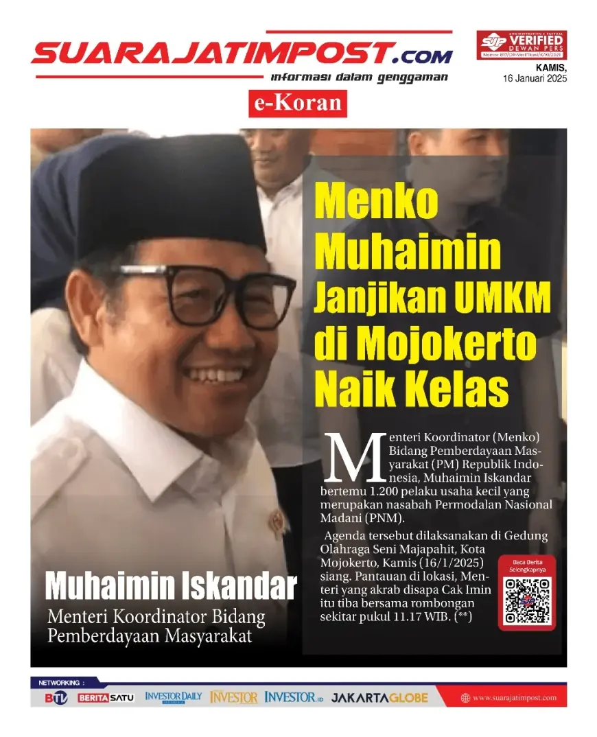 eKoran, Edisi Kamis, 16 Januari 2025