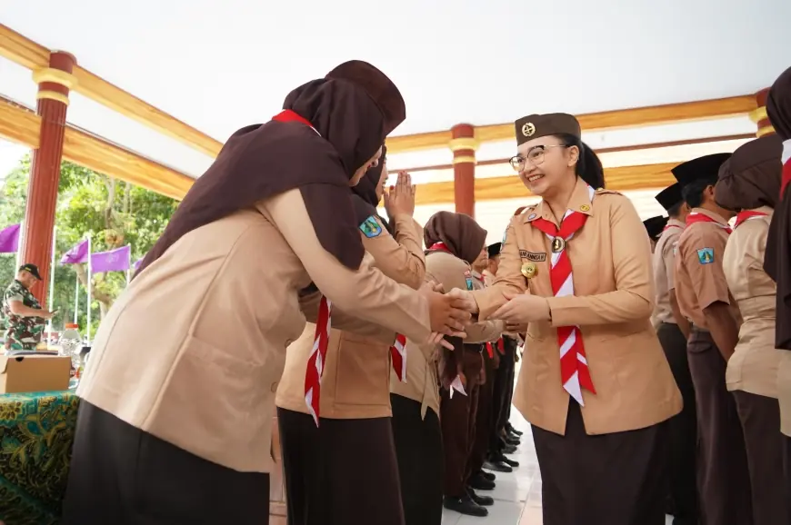 Ini Pesan Mbak Cicha Bagi Pengurus Baru Gerakan Pramuka Ranting Pare